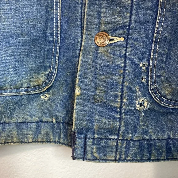 Vintage Wrangler Big Ben Blanket Lined Denim Chore‎ Coat